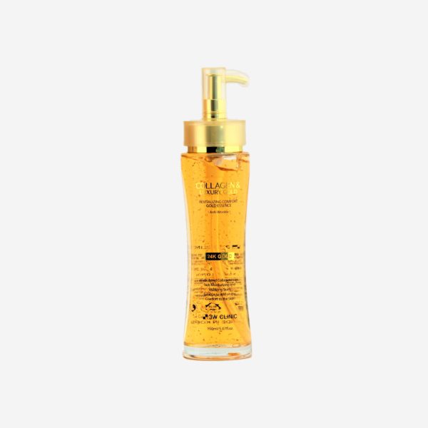 3w clinic collagen & luxury 24k gold essence – 150ml