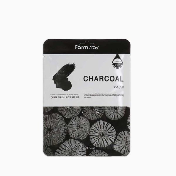 Farmstay Visible Difference Mask Sheet (Charcoal) – 23ml